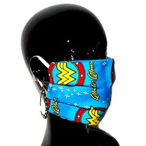 Wonder Woman Handmade Cotton Face Mask ,Reuse/Wash